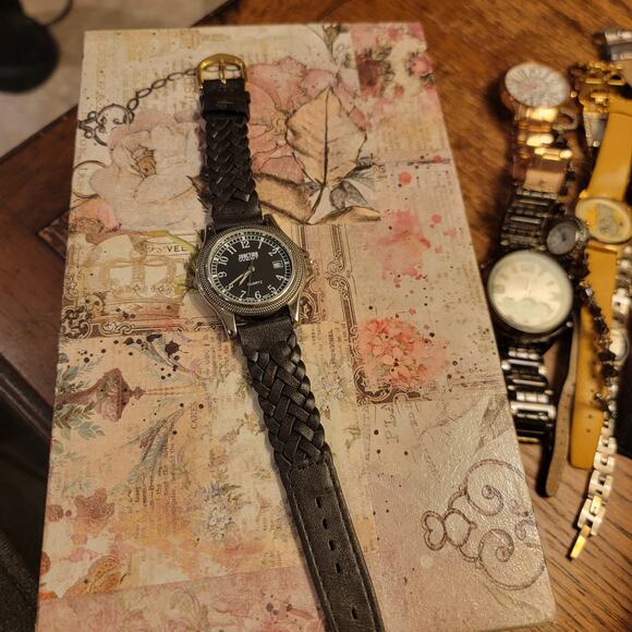 Vintage Watches Junction West Quartz Date Black Dial Japan Movement 2000s - Picture 2 of 10